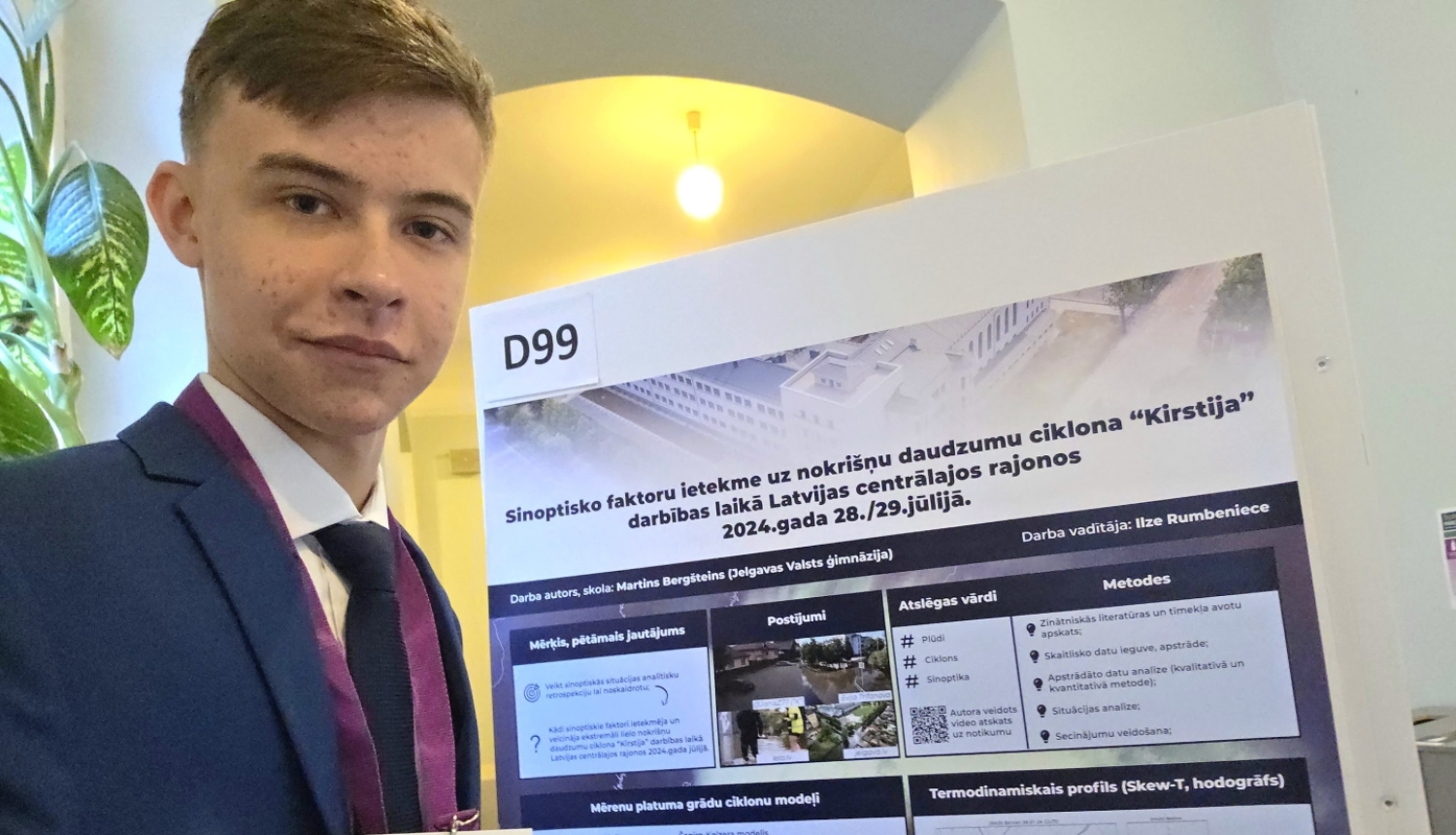 Martins Bergšteins: Weather Enthusiast, Young Researcher, and Latvia’s Youngest TV Weather Presenter