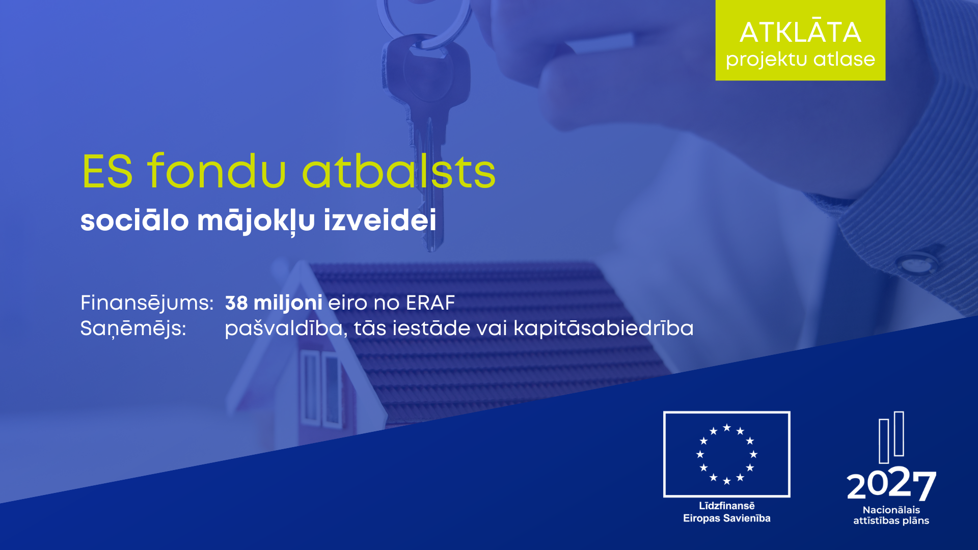 Pa&scaron;valdībām sociālo mājokļu izveidei pieejami 38 miljoni eiro