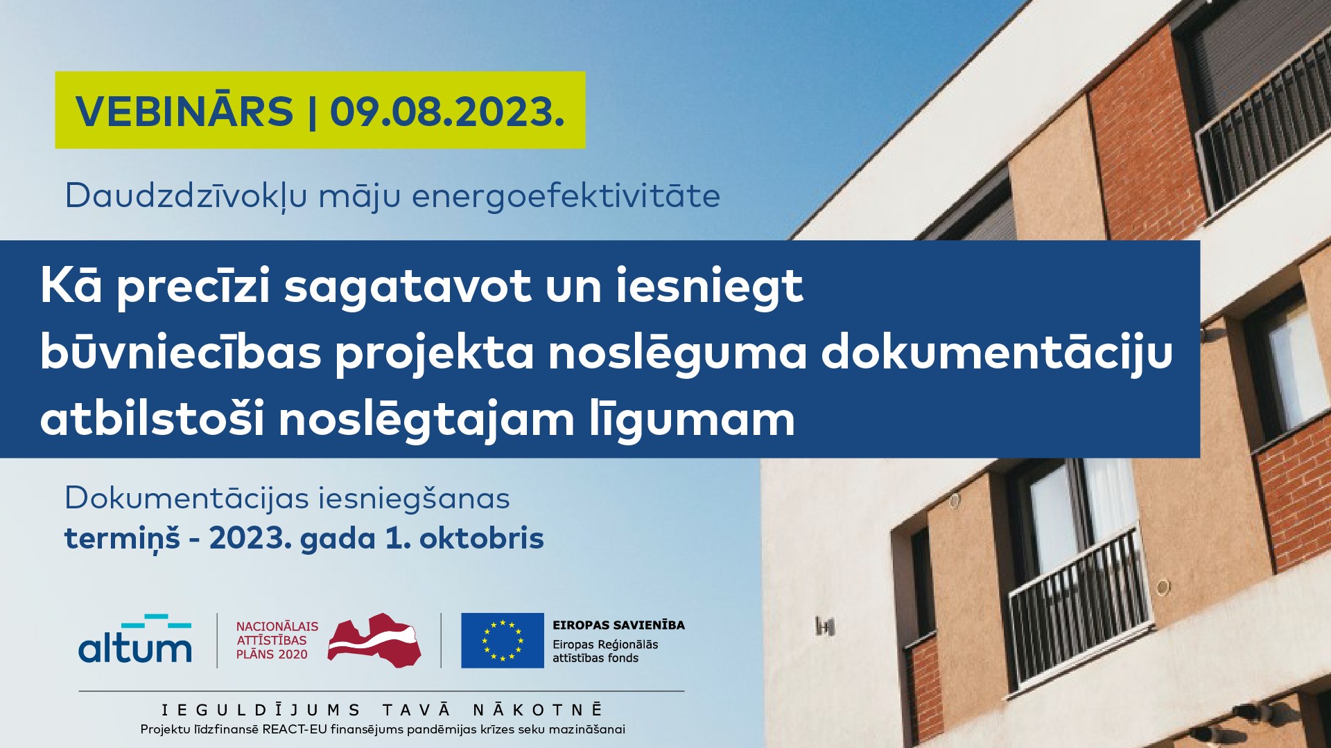 Vebinārā informēs par DME projektu noslēguma dokumentācijas sagatavo&scaron;anu