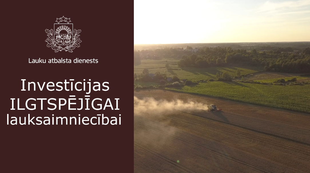 Investīcijas ilgtspējīgai lauksaimniecībai