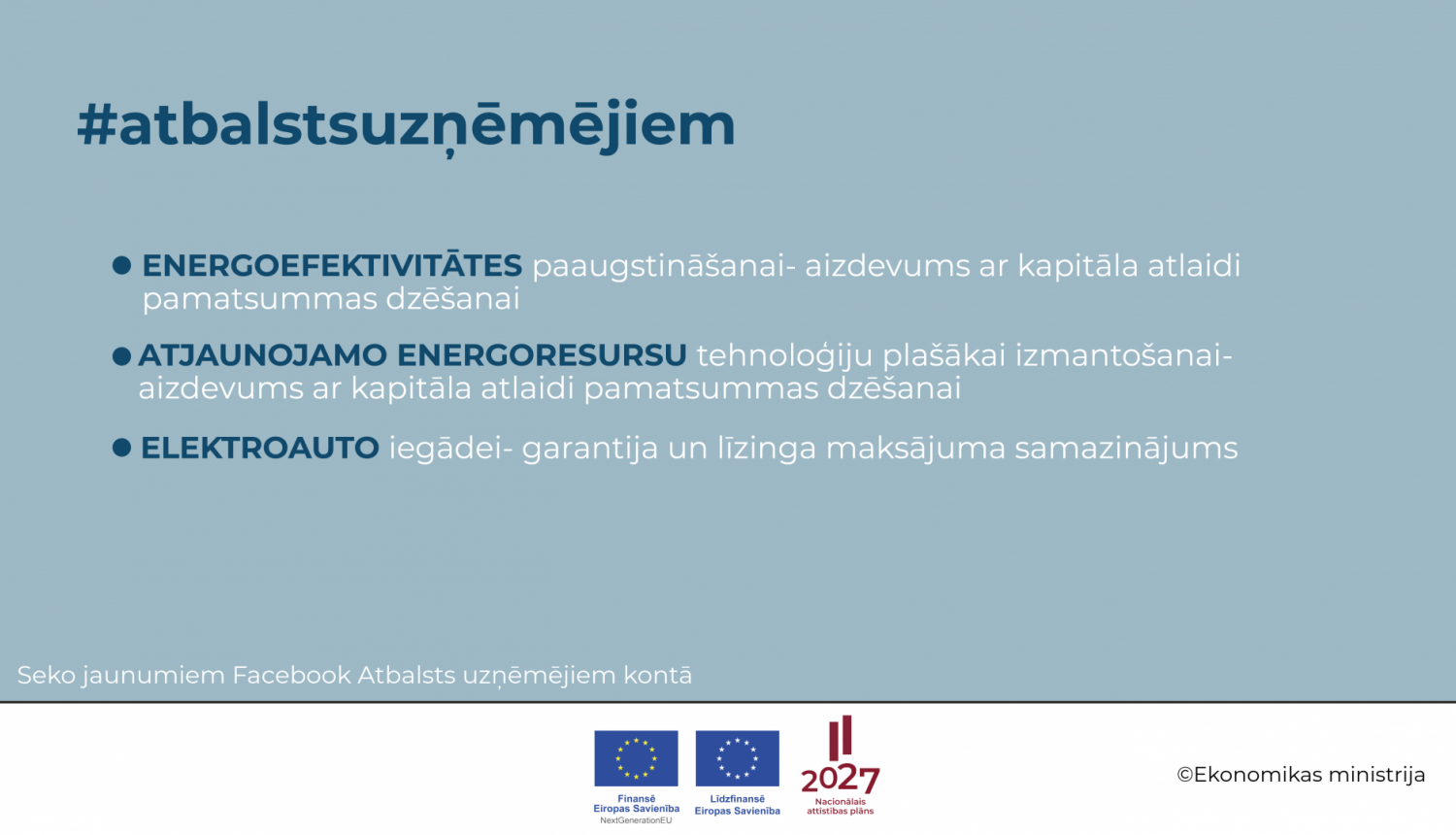 Papla&scaron;ina atbalstu komersantiem energoefektivitātes pasākumu īsteno&scaron;anai