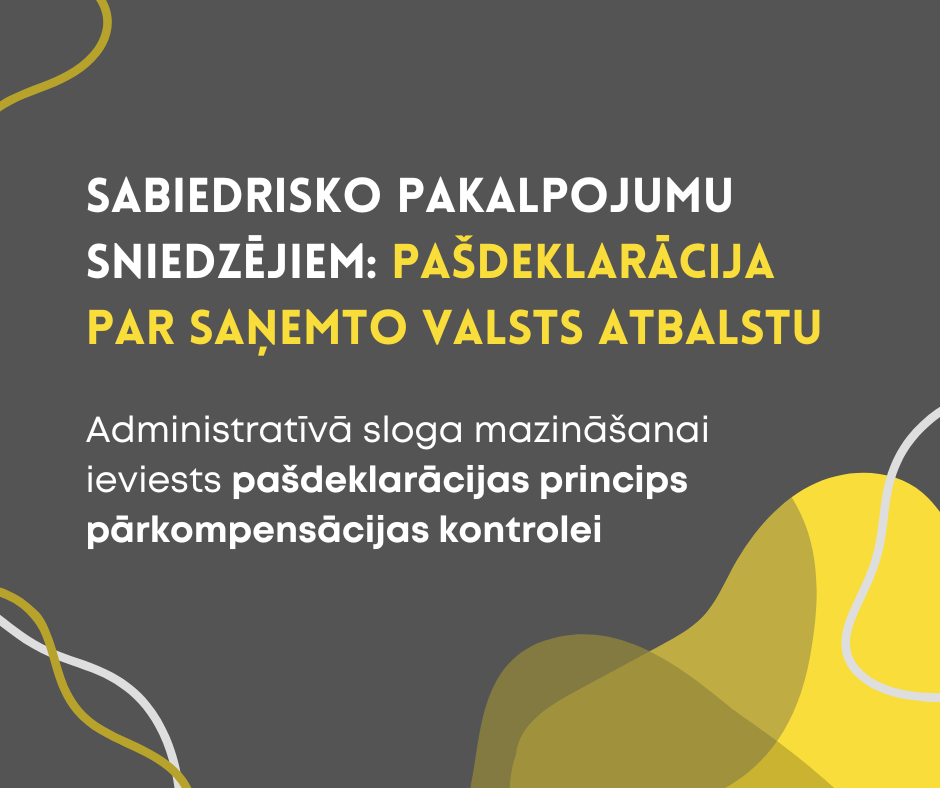 CFLA | Valsts atbalsta jomā ieviesta pa&scaron;deklarācija par atbalsta summu pārbaudēm sabiedrisko pakalpojumu sniedzējiem