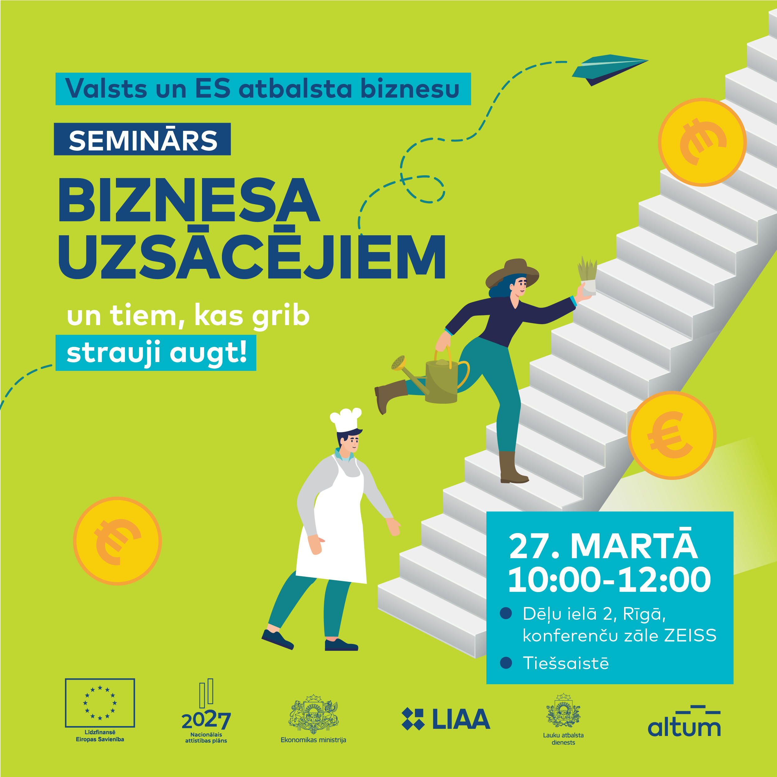ALTUM aicina interesentus uz informatīvu pasākumu biznesa uzsācējiem