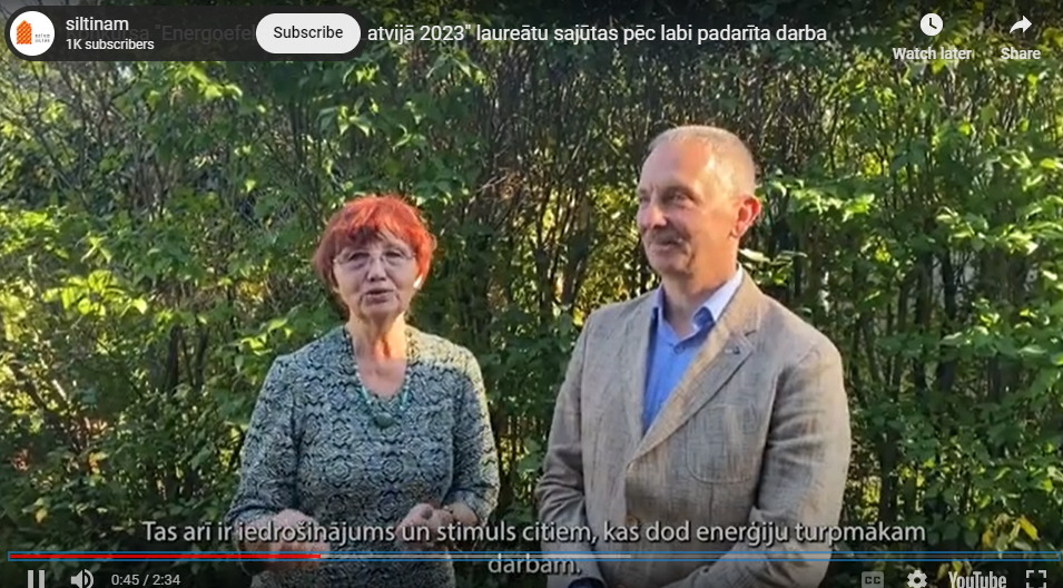 Konkursa "Energoefektīvākā ēka Latvijā 2023" laureātu sajūtas pēc labi padarīta darba