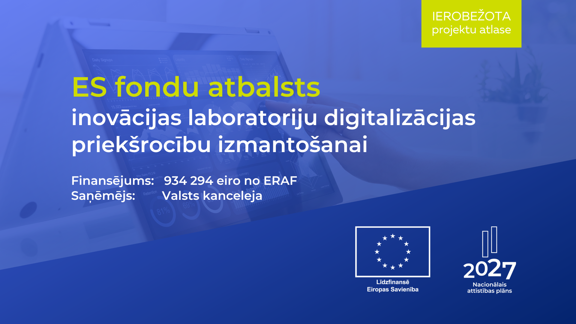 Ar ES fondu finansējumu izstrādās inovācijas laboratoriju digitalizācijas priek&scaron;rocību izmanto&scaron;anai