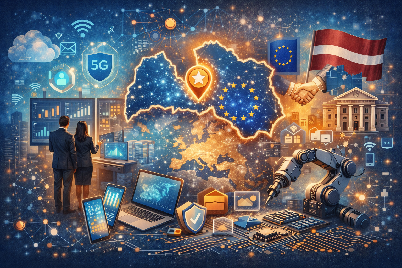 Atbalsts Digitālo inovāciju centru un reģionālo kontaktpunktu izveidei | Latvijas Informācijas tehnoloģiju klasteris