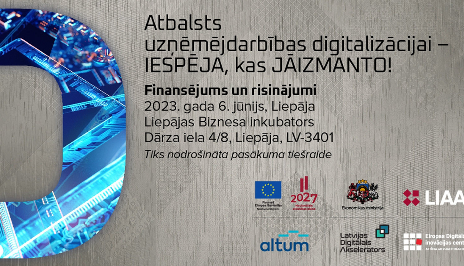 Foruma par atbalstu uzņēmumu digitalizācijai tie&scaron;raide &ndash; 6. jūnijā