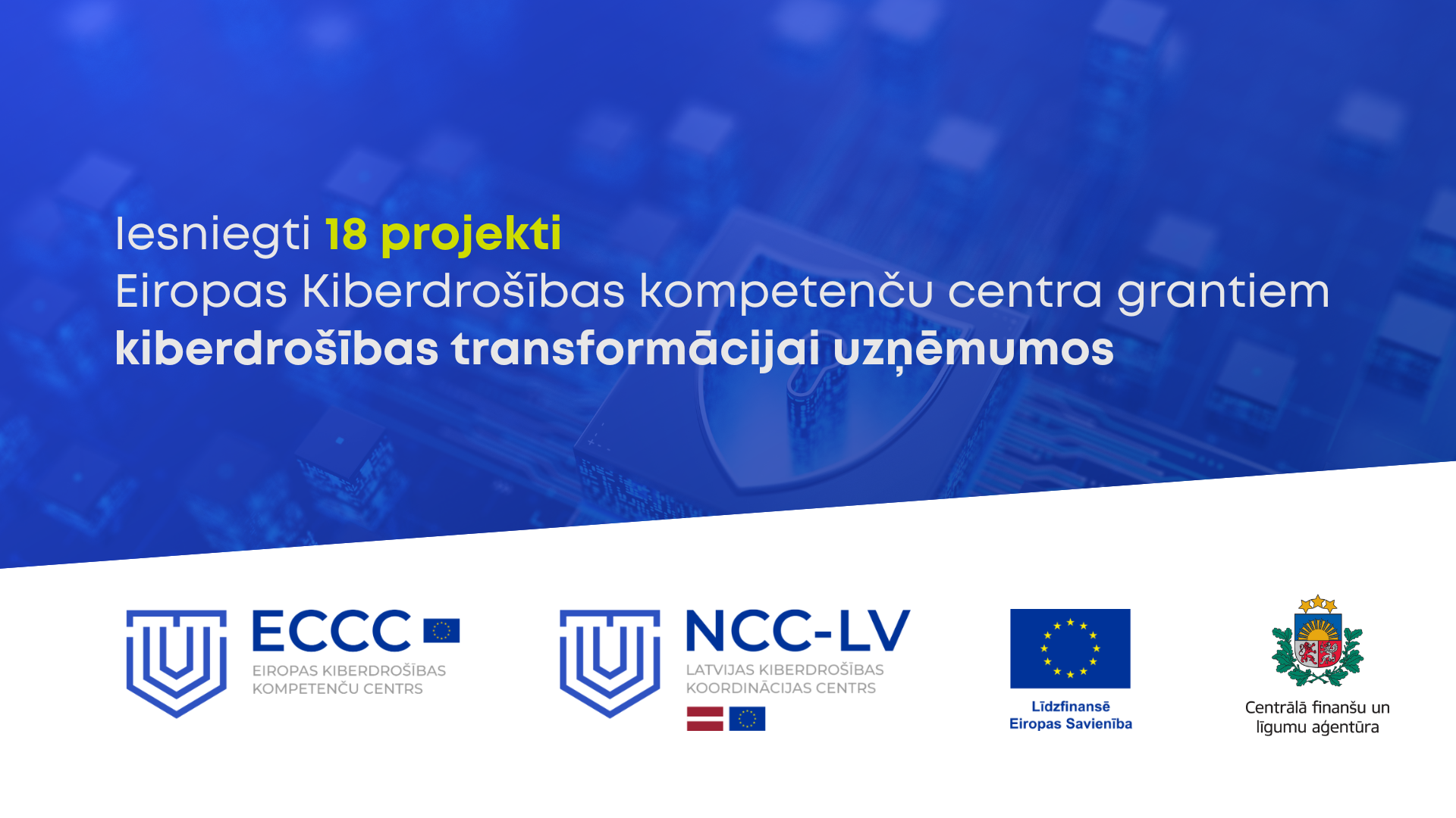 Uzņēmumu kiberdro&scaron;ības transformācijas atbalstam saņemti 18 projekti