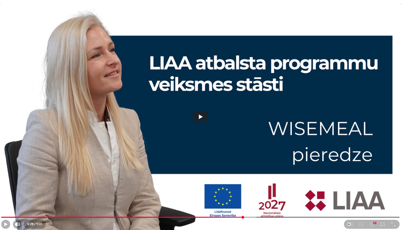 #ESfondi | LIAA atbalsta programmu veiksmes stāsti | WISEMEAL