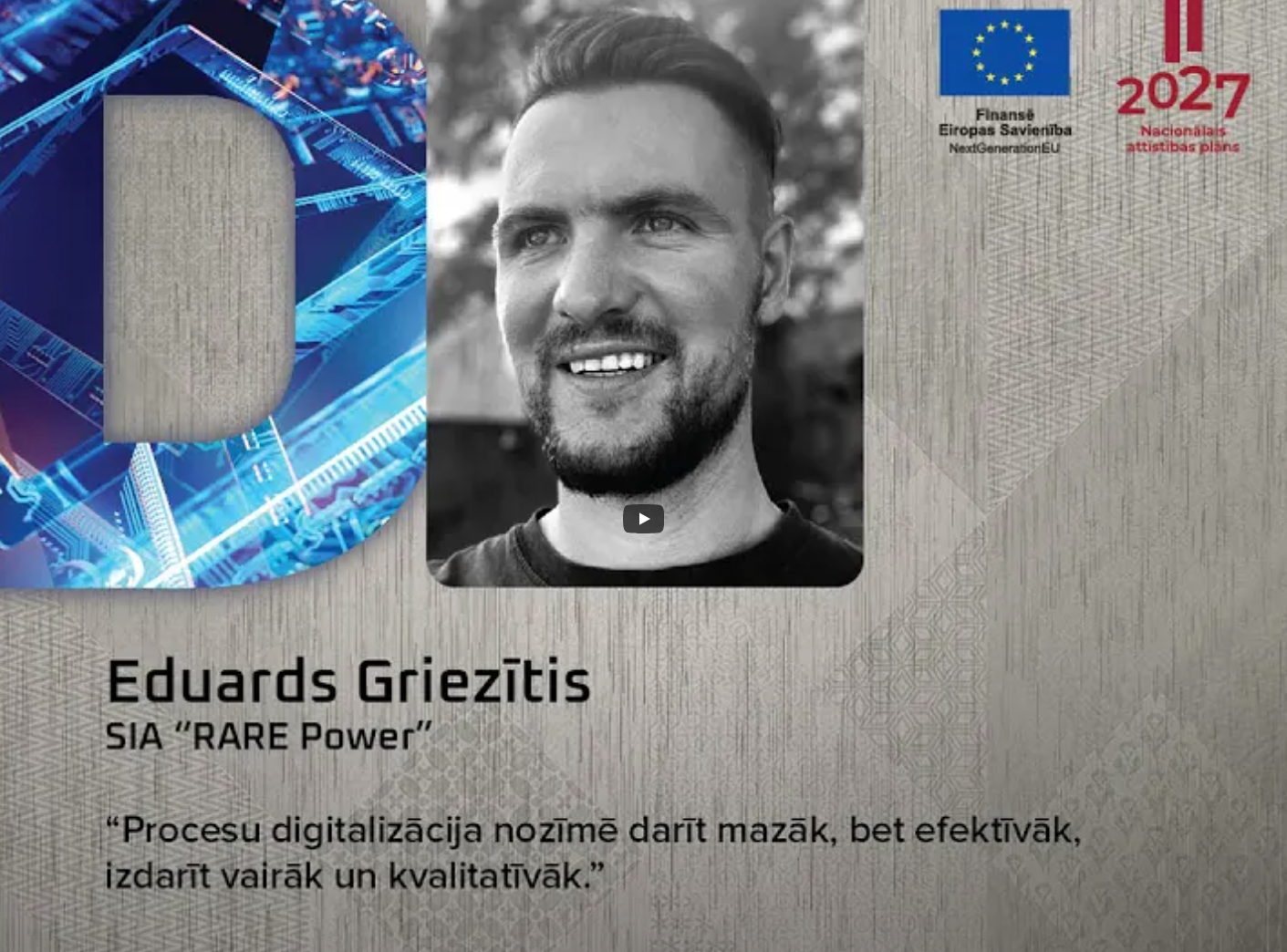 Procesu digitalizācija - iespējas attstībai (RARE Power pieredzes stāsts)