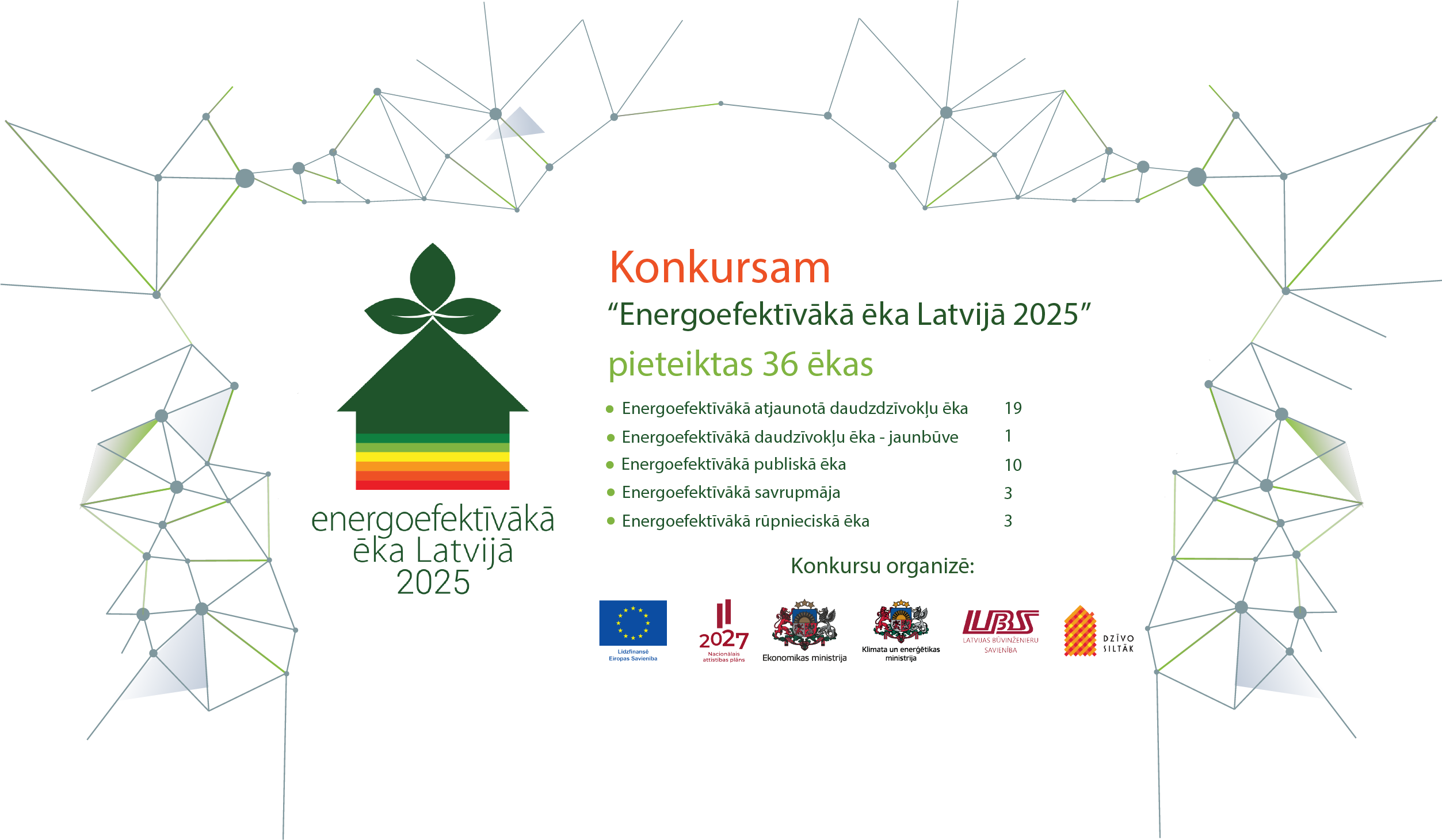 Konkursam &ldquo;Energoefektīvākā ēka Latvijā&rdquo; pieteiktas 36 ēkas