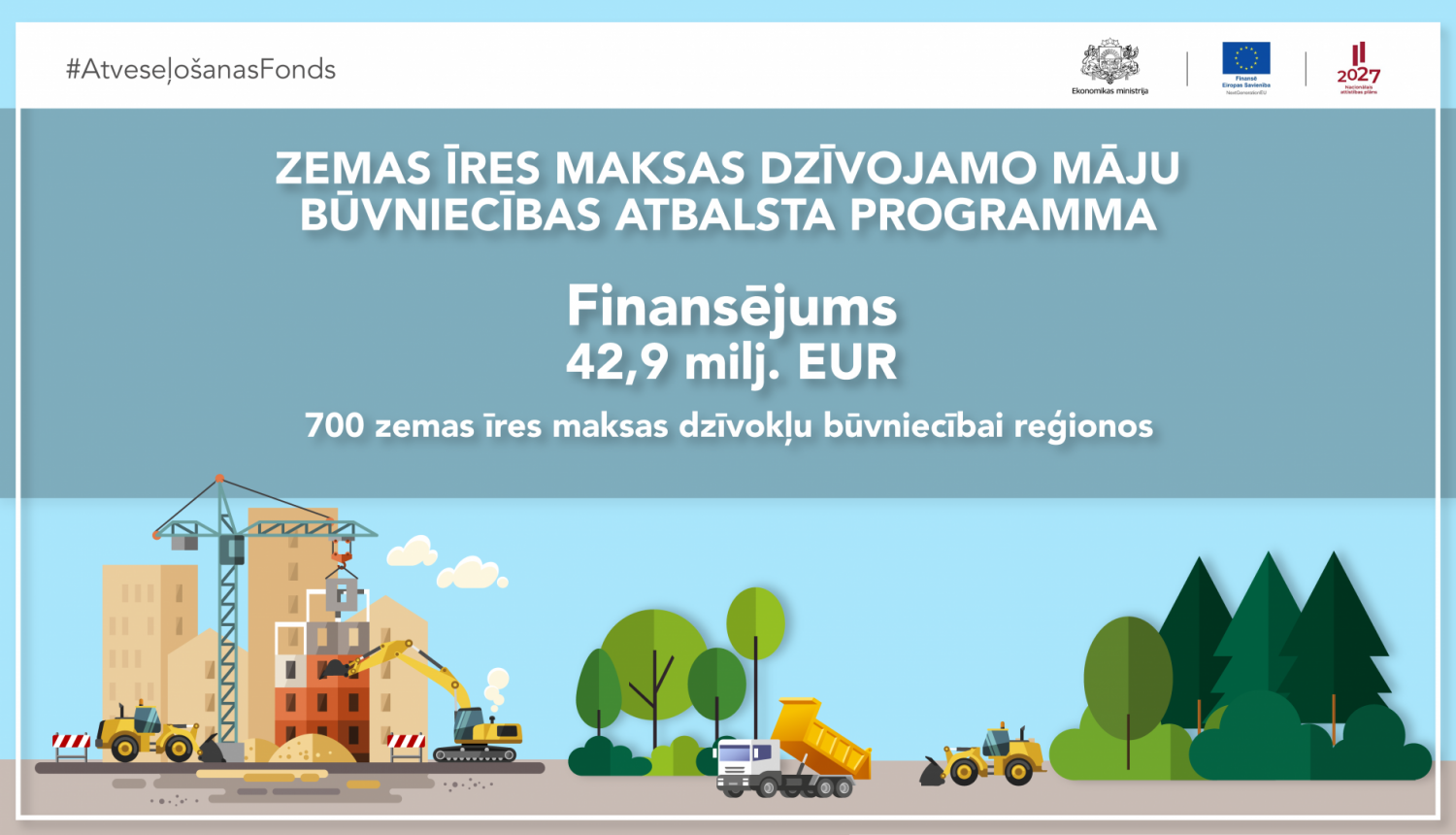 Septembrī pirmo reizi būs pieejams atbalsts zemas īres maksas mājokļu būvniecībai reģionos