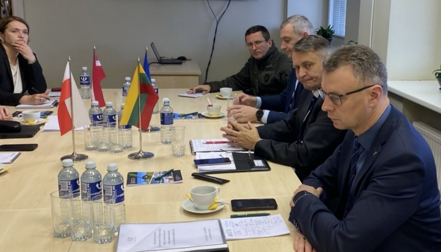 Latvijas, Lietuvas un Polijas iek&scaron;lietu ministriju delegācijas Lietuvā pārrunā robežuzraudzības izaicinājumus