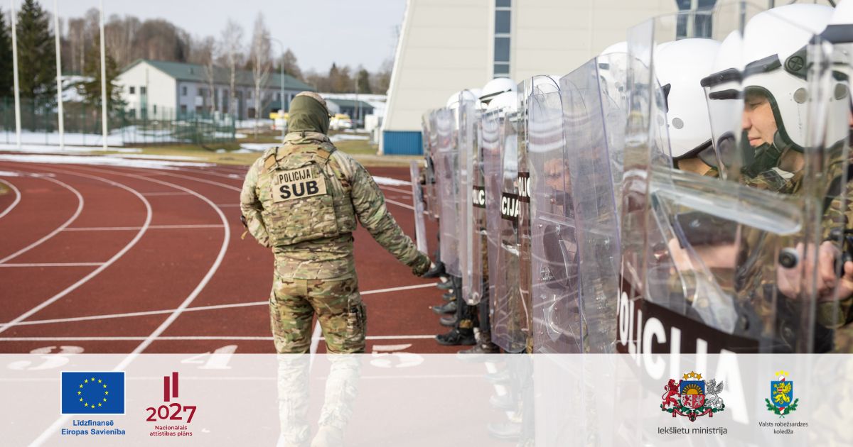 Ar ES finansiālu atbalstu stiprina robežsargu gatavību krīzes situācijām un pūļa kontrolei