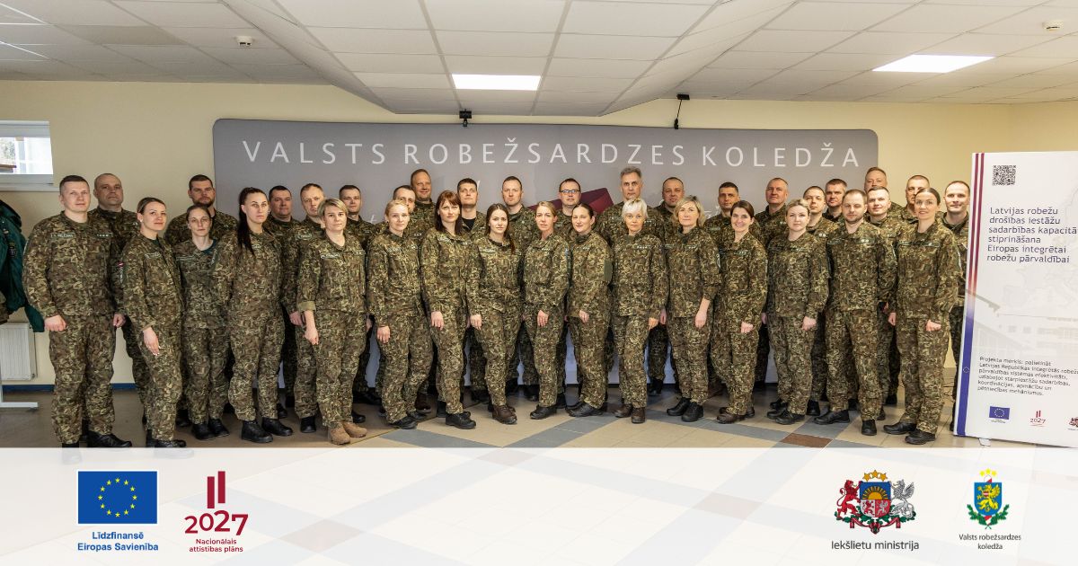 ES atbalsts jaudīgai robežapsardzībai! Valsts robežsardzes koledžas amatpersonas pilnveido zinā&scaron;anas integrētajā robežu pārvaldībā