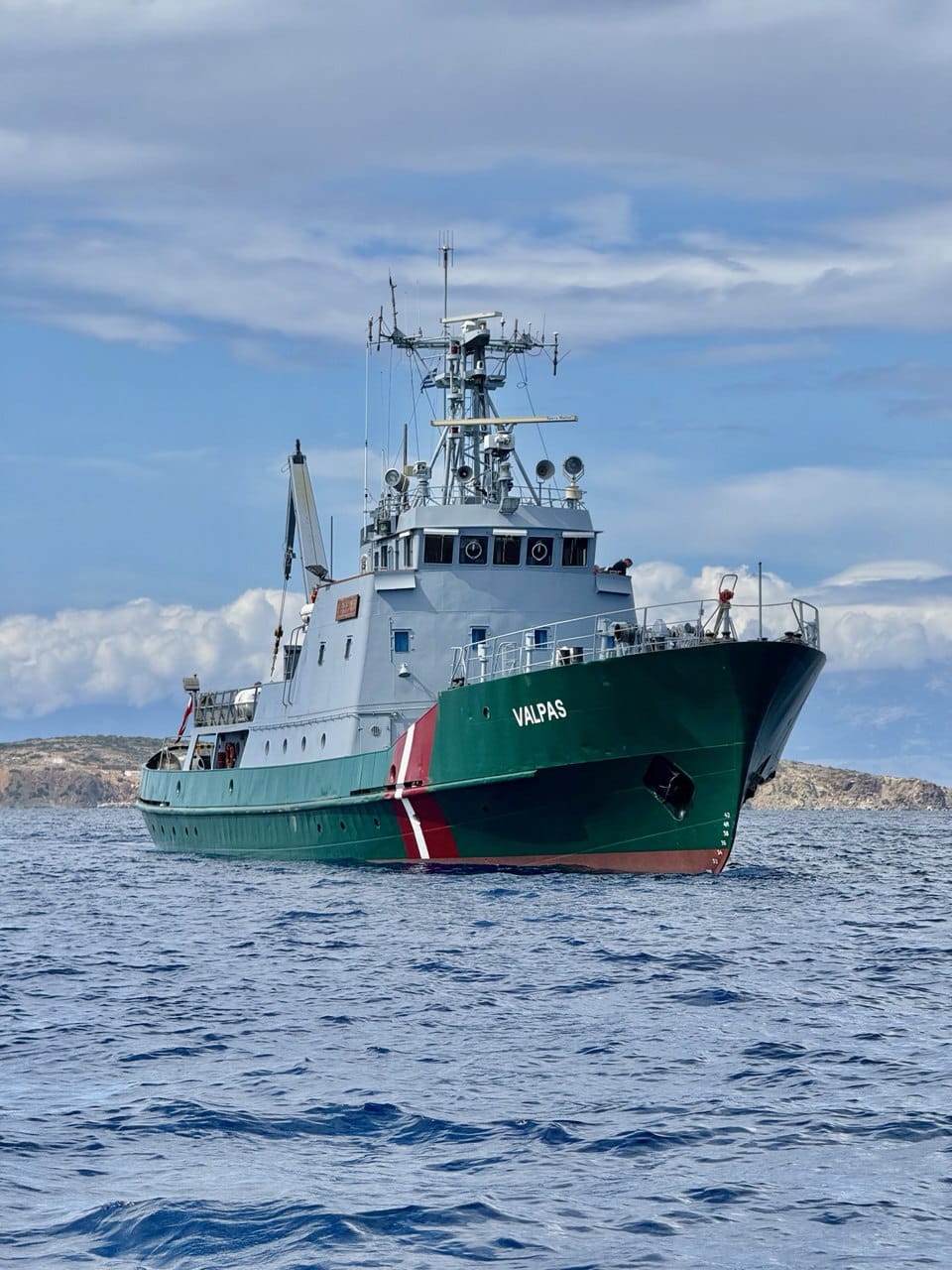 State Border Guard vessel RK-12 "VALPAS" resumes participation in Frontex operation "Greece 2025"