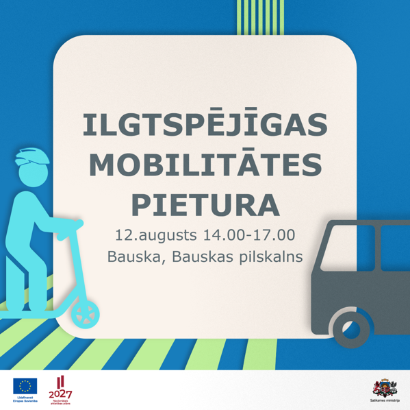 Ilgtspējīgas mobilitātes pietura jaunie&scaron;u festivālā &ldquo;Kopums&rdquo;