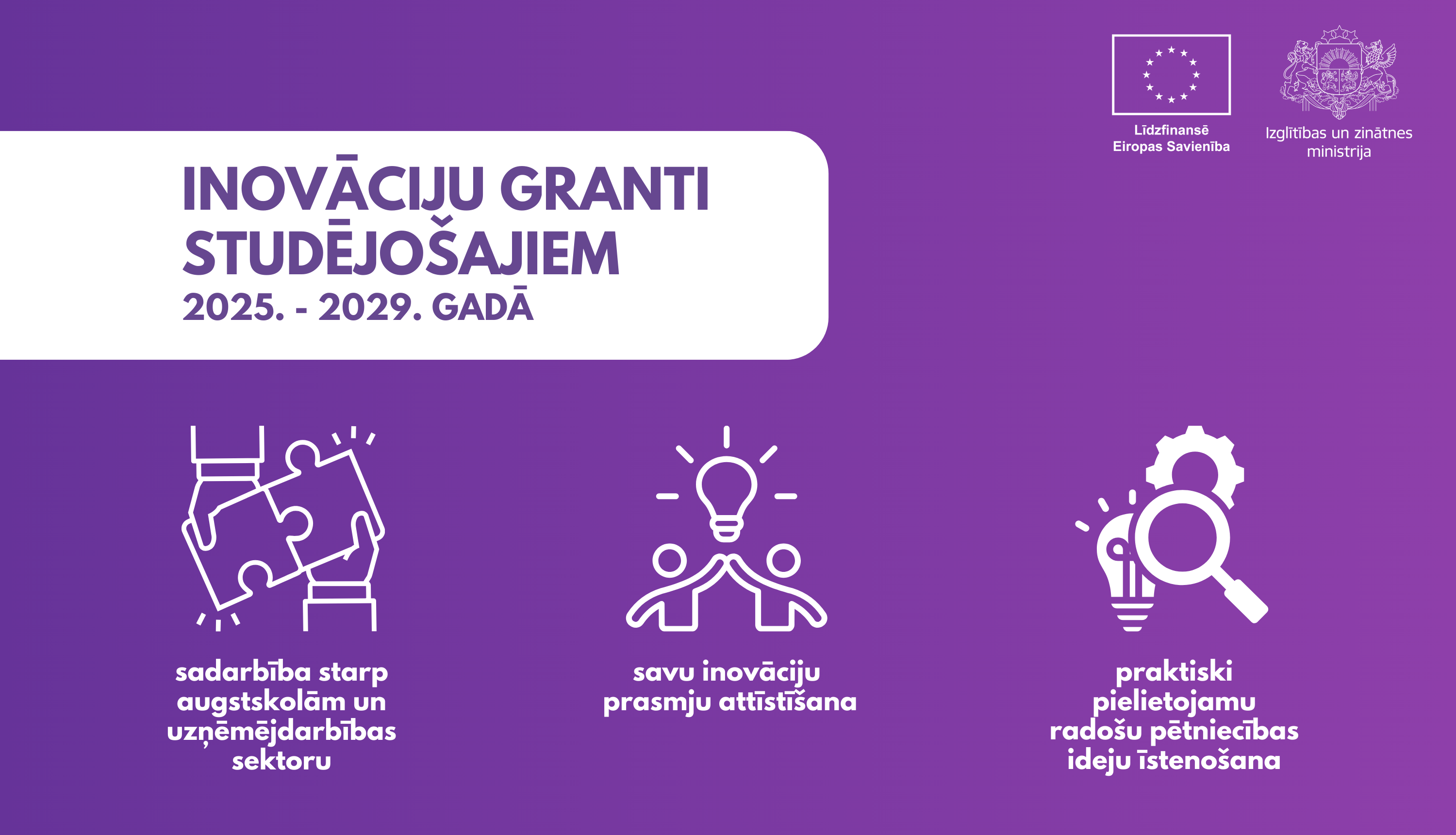 Inovāciju granti studējo&scaron;ajiem &ndash; ieguldījums jaunradē un Latvijas nākotnē