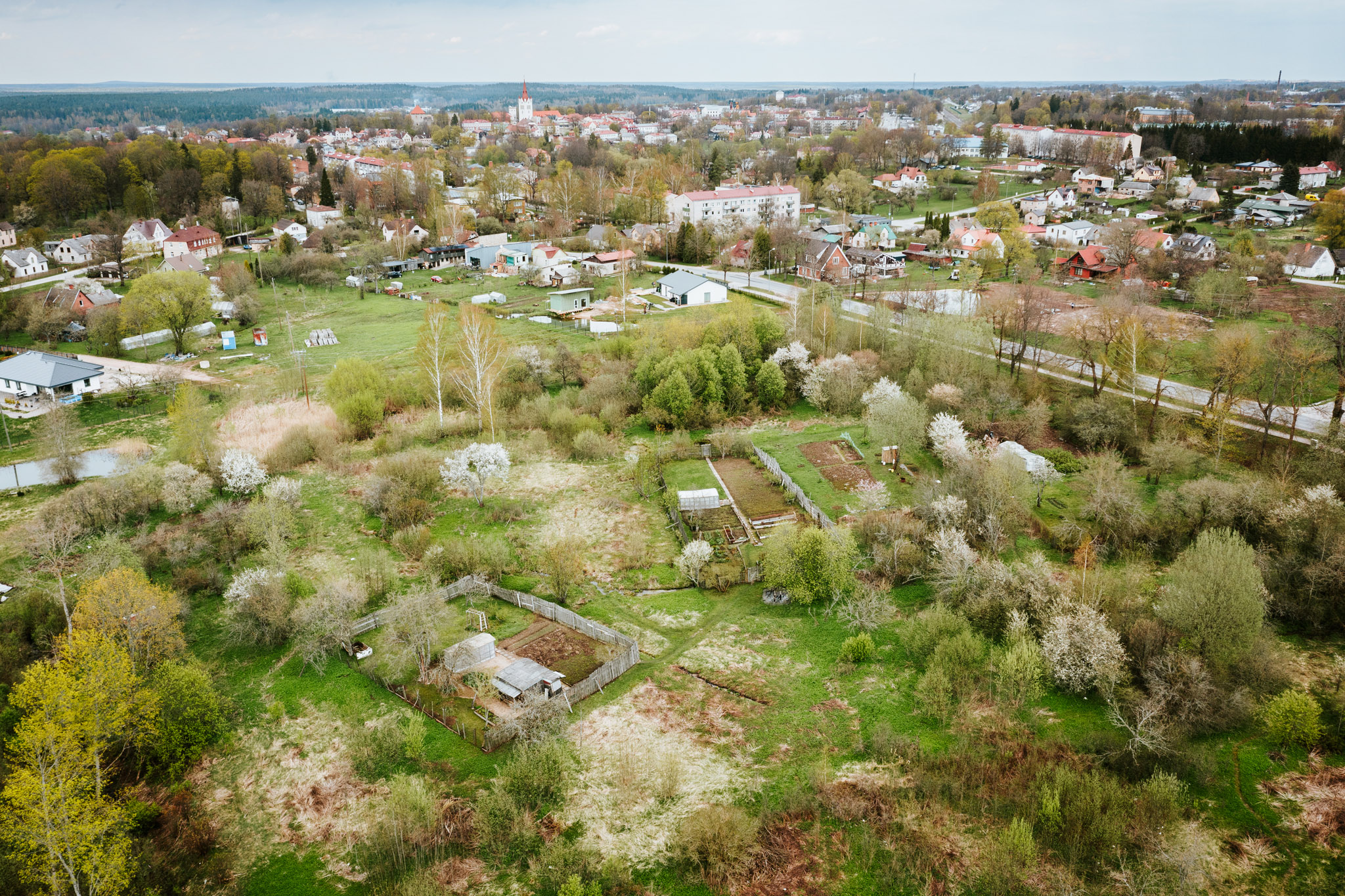 Būvniecības vieta no putna lidojuma