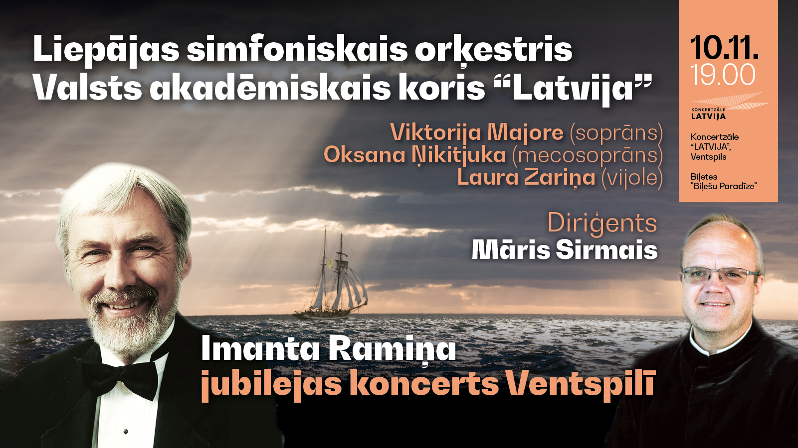 Komponists Imants Ramiņ&scaron; un diriģents Māris Sirmais