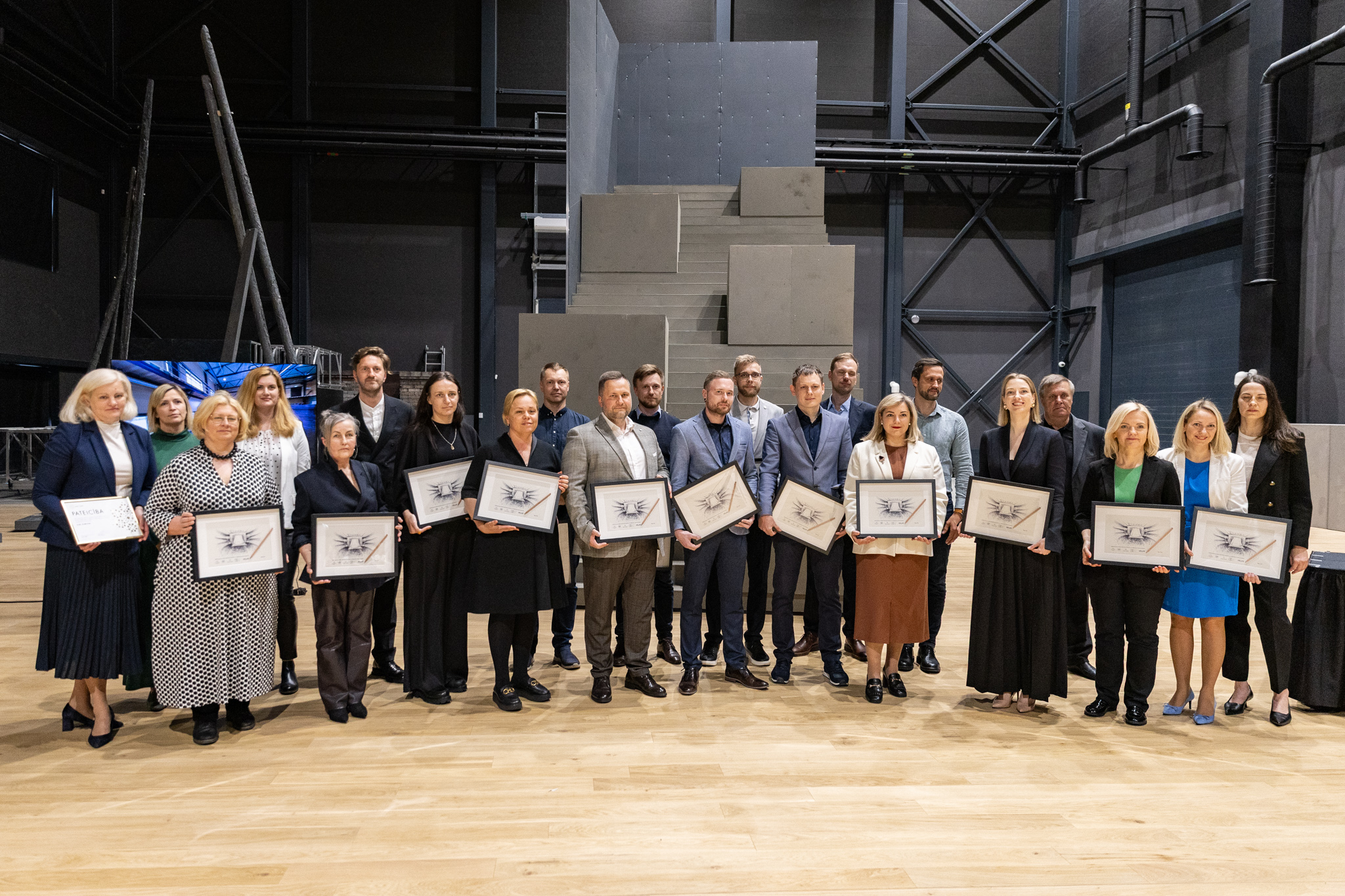 Jaunā Latvijas Nacionālās operas un baleta skatuves mākslu dekorāciju darbnīcu kompleksa atklā&scaron;ana. Foto: Oskars Artūrs Upenieks/ Kultūras ministrija.