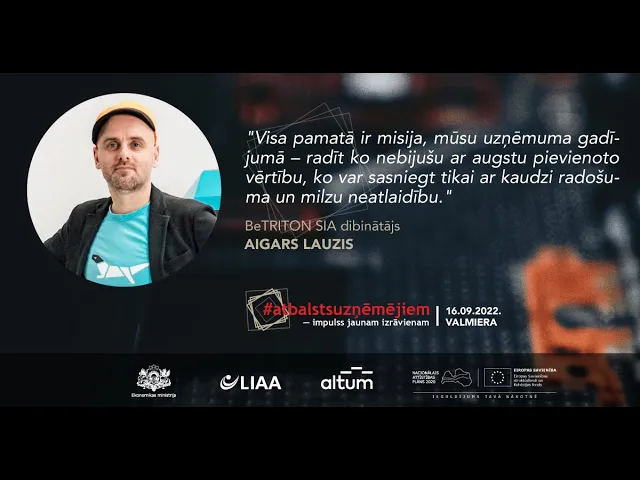 Rado&scaron;ums uzņēmējdarbībā/ Aigars Lauzis, BeTRITON SIA