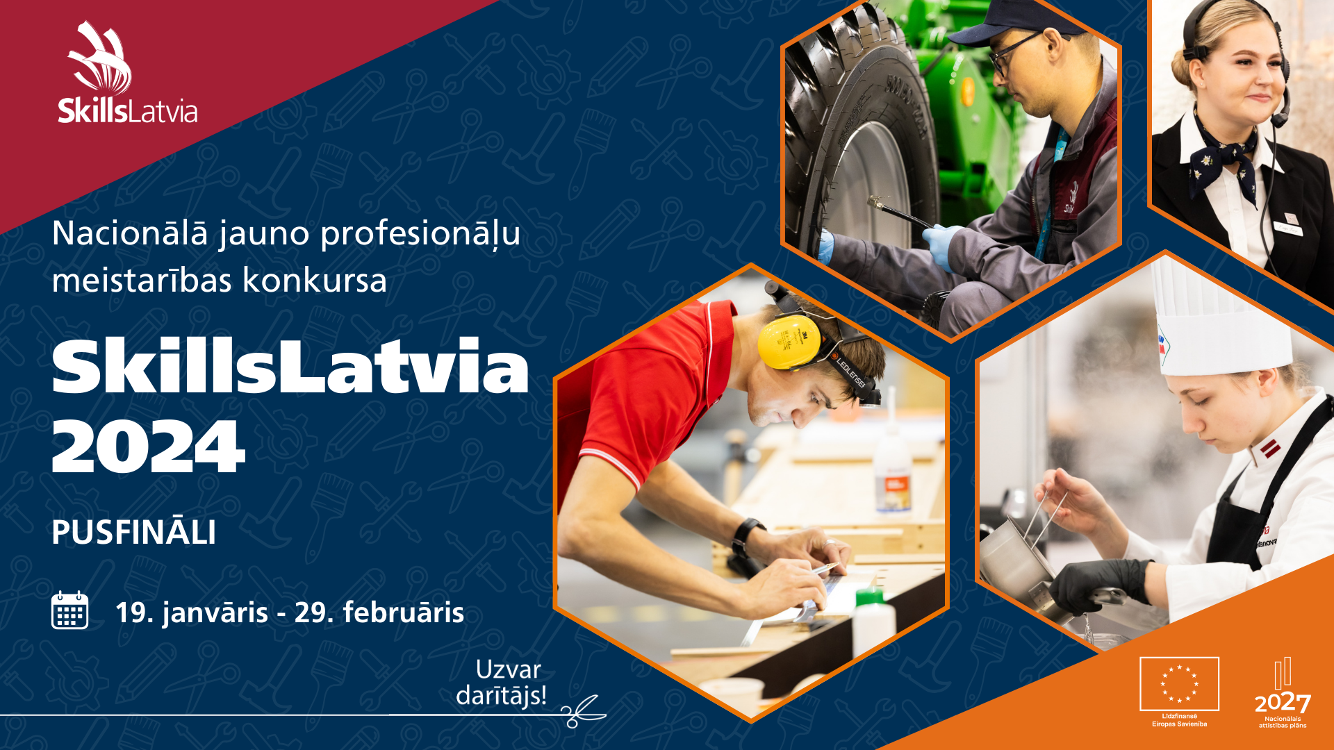 Notiks nacionālā jauno profesionāļu meistarības konkursa SkillsLatvia 2024 pusfināli