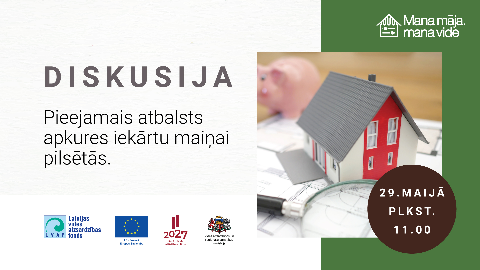 Aicina apmeklēt diskusiju par pieejamo atbalstu apkures iekārtu maiņai pilsētās