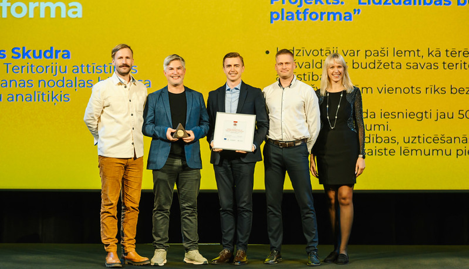 VARAM saņem &ldquo;Celmlauža&rdquo; balvu par iedzīvotāju līdzdalības veicinā&scaron;anu digitālā laikmetā
