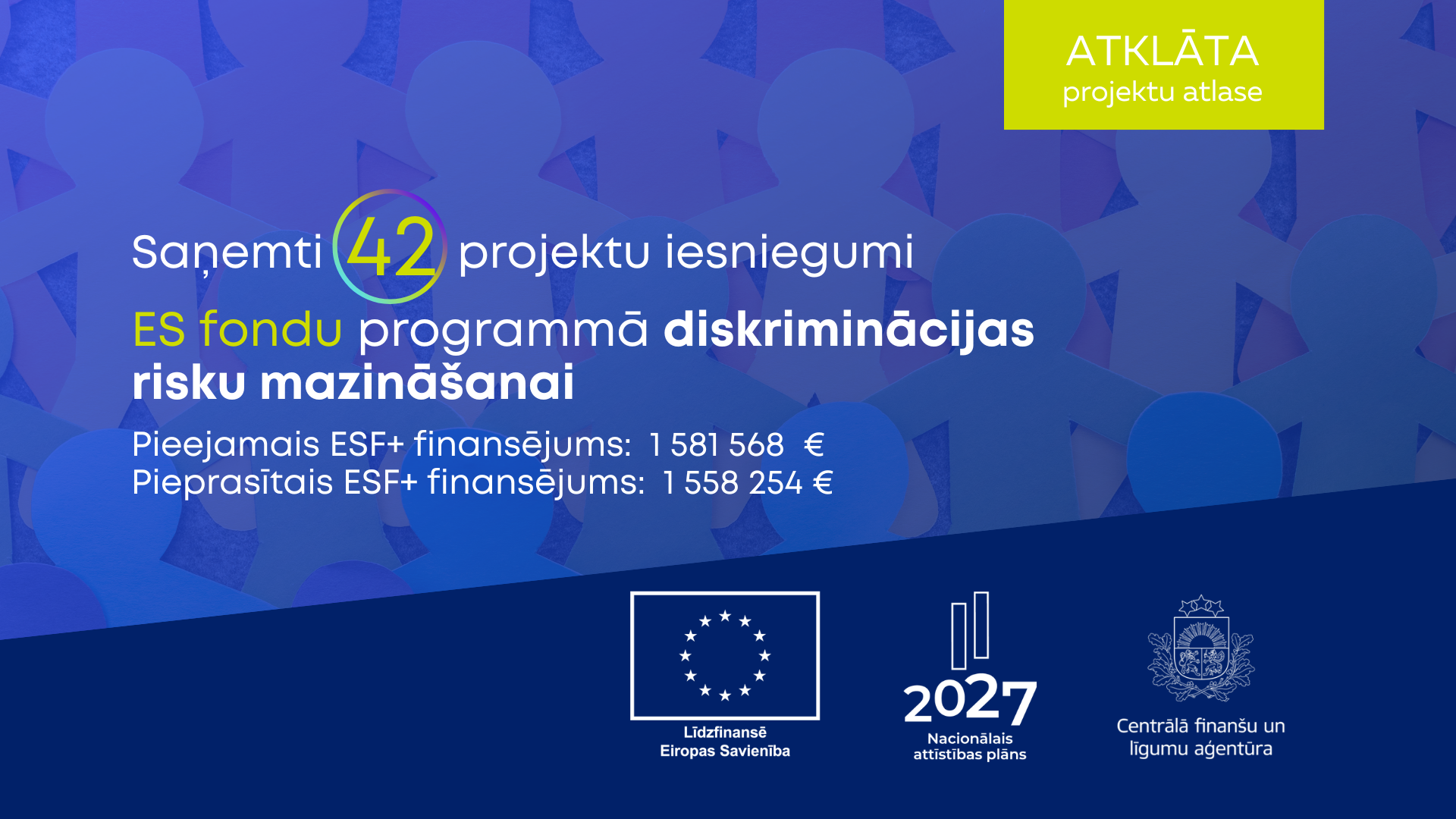 Saņemti 42 projekti diskriminācijas risku mazinā&scaron;anas pasākumu īsteno&scaron;anai