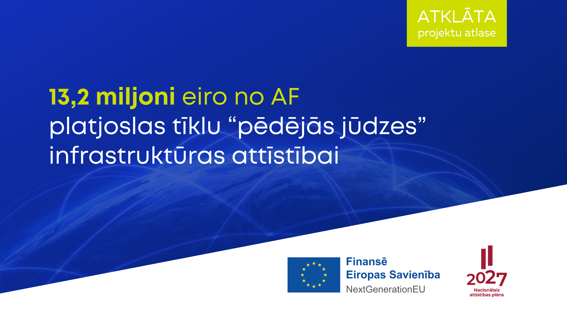 Izsludināts otrs uzsaukums par AF finansējumu platjoslas infrastruktūras attīstī&scaron;anai