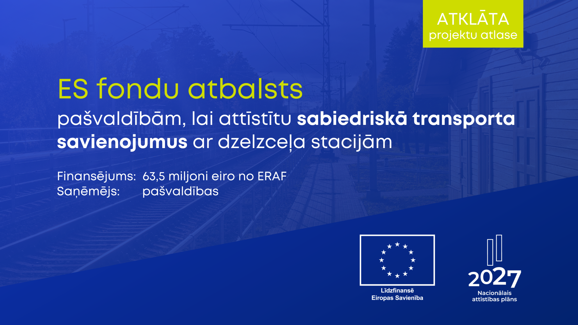 Pa&scaron;valdības ar ES fondu finansējumu attīstīs  sabiedriskā transporta tīklu ap dzelzceļa stacijām