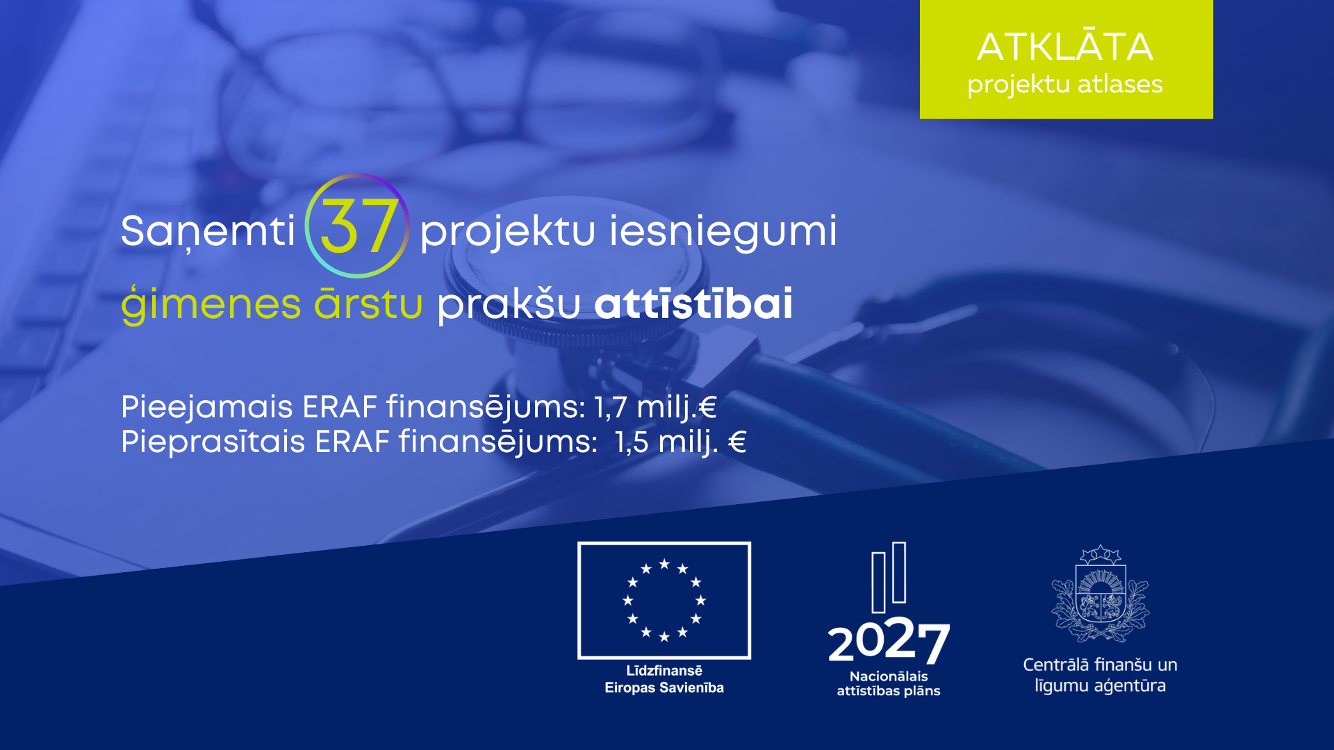 Ģimenes ārstu prak&scaron;u attīstībai iesniegti projekti 1,5 miljona eiro apmērā
