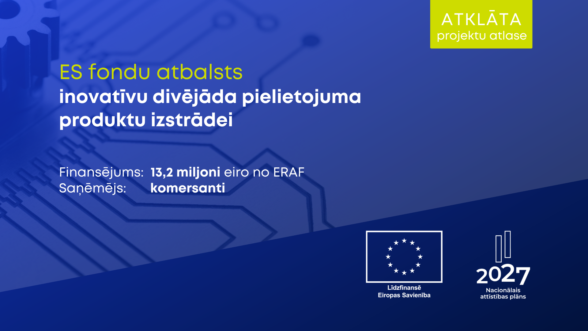 ES fondi uzņēmējiem: finansējums jaunu divējāda pielietojuma produktu izstrādei