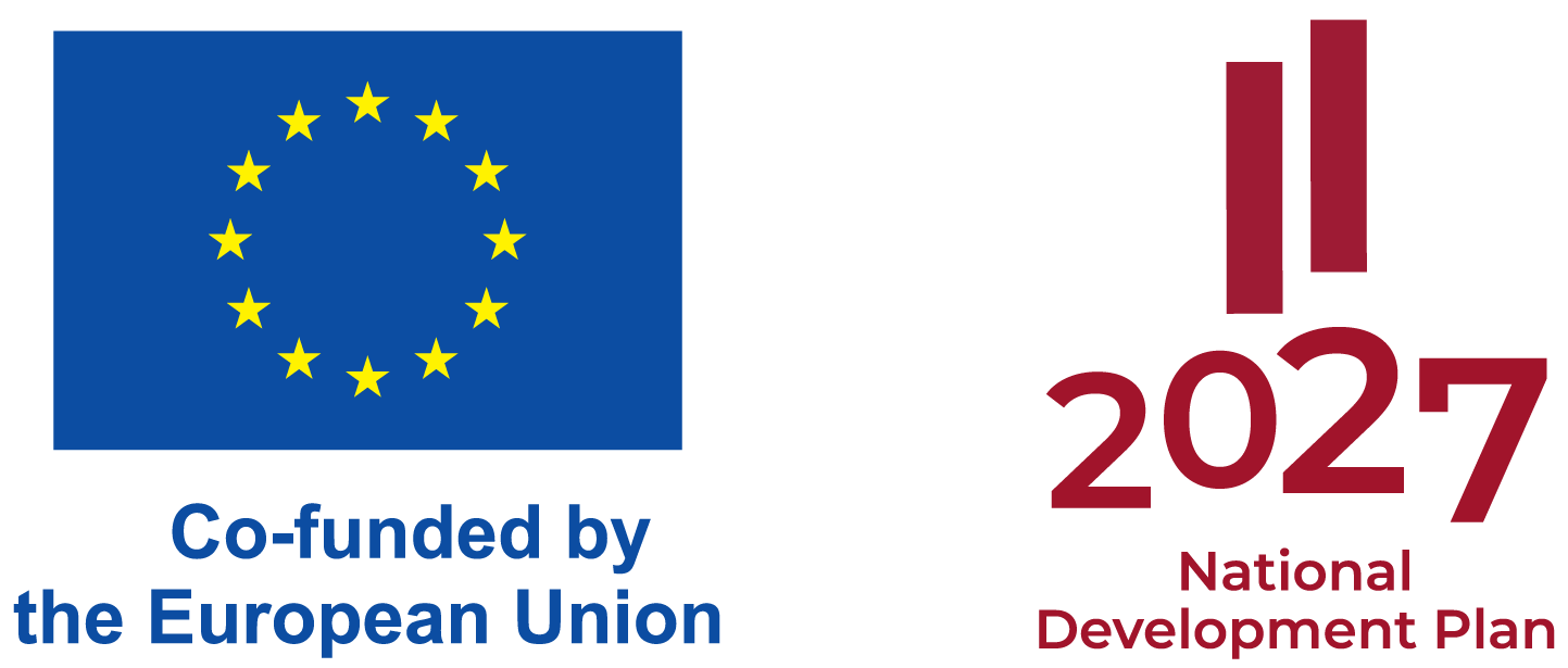 Logo: Co-funded by the European Union, 2027 National Development Plan