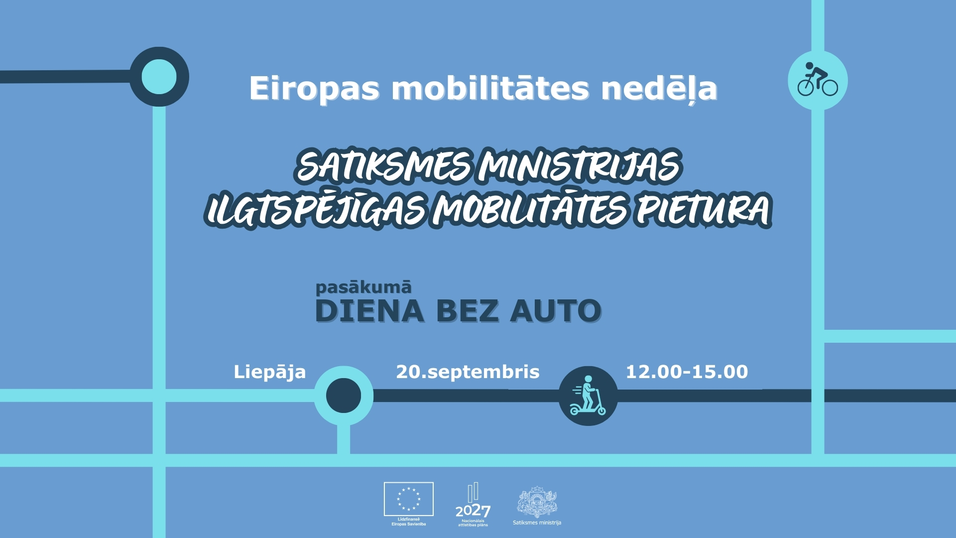 Ilgtspējīgas mobilitātes pietura Eiropas mobilitātes nedēļas pasākumā 