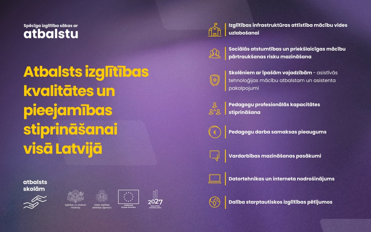 In 2026, the Ministry of Education and Science Will Provide Extensive Support to Strengthen the Quality and Accessibility of Education Across Latvia