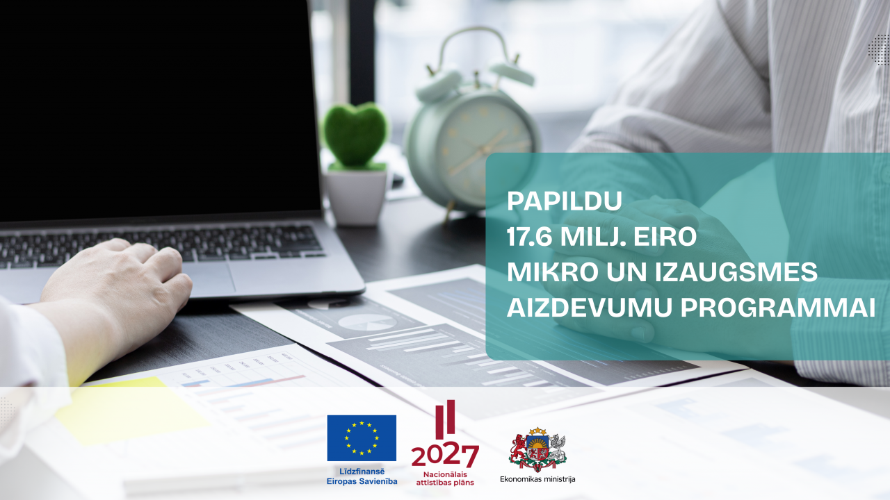 Papildu 17.6 miljoni eiro mikro un izaugsmes aizdevumu programmai
