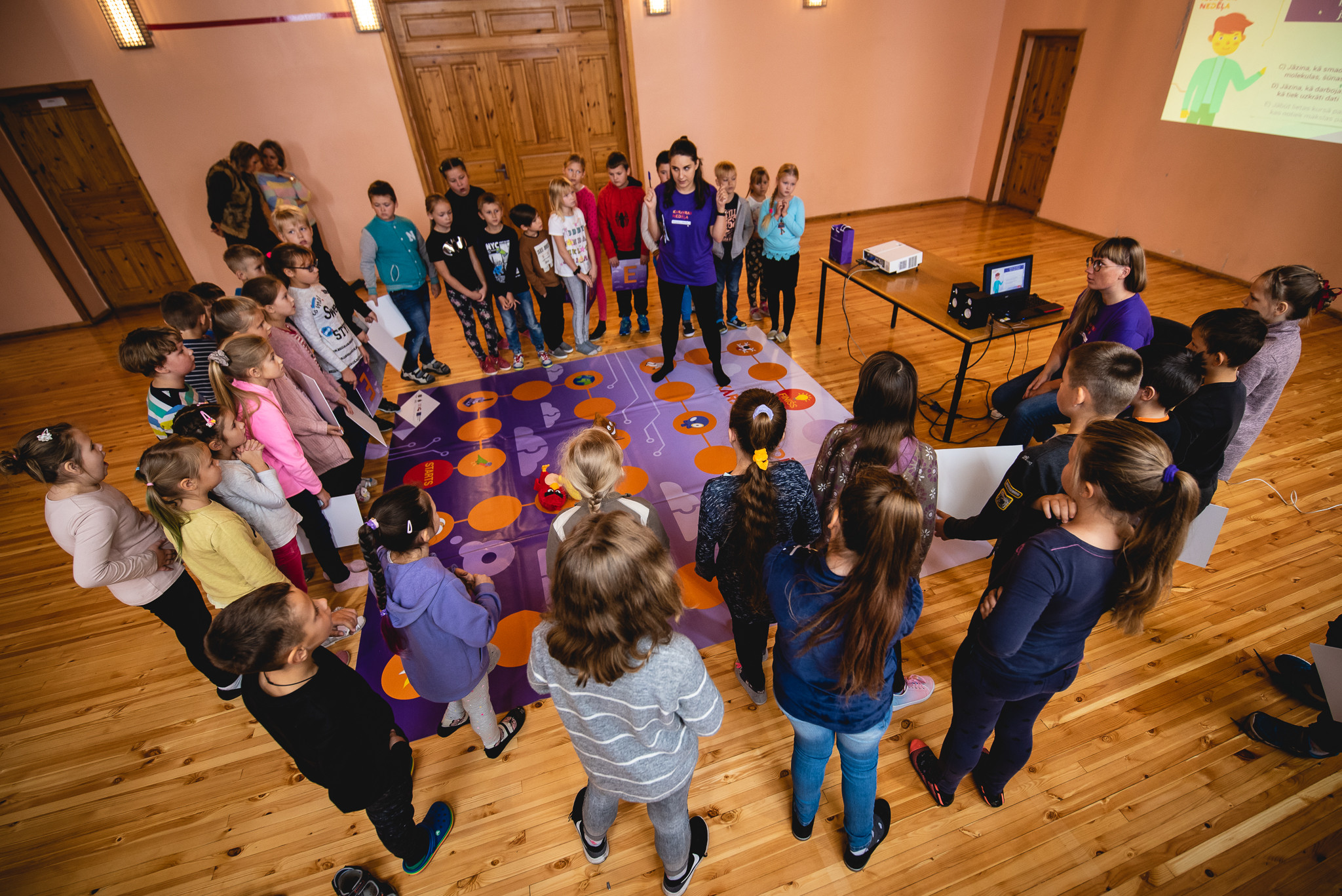 Mērsraga vidusskola skolēni spēlē profesiju spēli