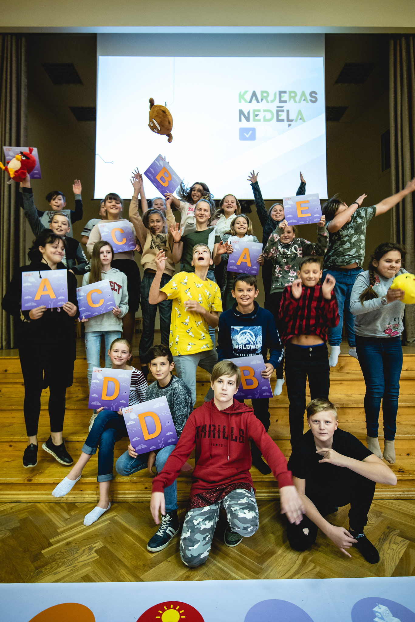 Tukuma vidussskolas skolēnu kopbilde 