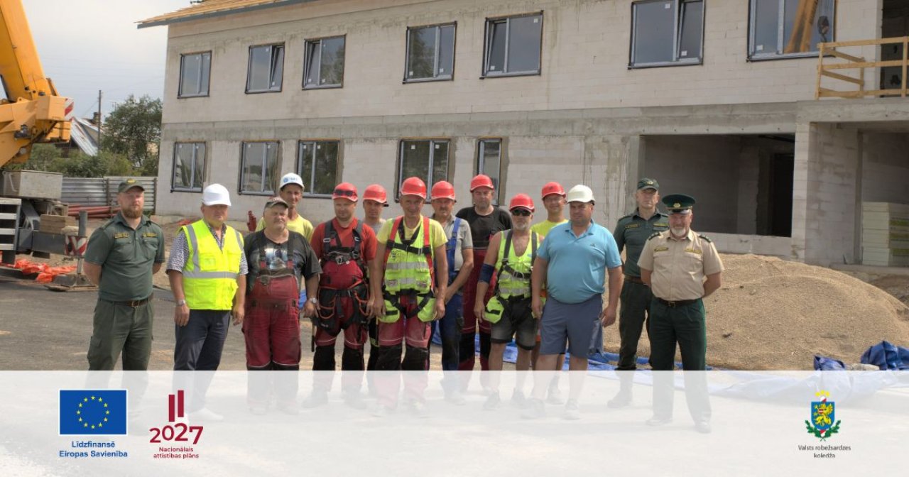 Svinīgi atzīmēti spāru svētki jaunajam Kinoloģijas centra kompleksam Rēzeknē