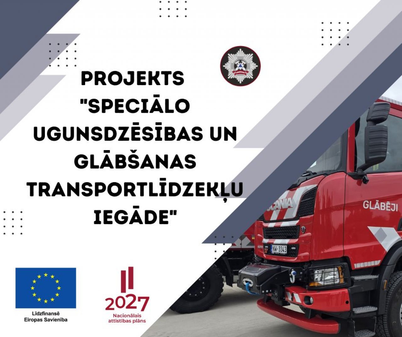 Būtiska investīcija sabiedrības drošībā! Jauns ES līdzfinansēts projekts stiprinās Valsts ugunsdzēsības un glābšanas dienesta reaģētspēju