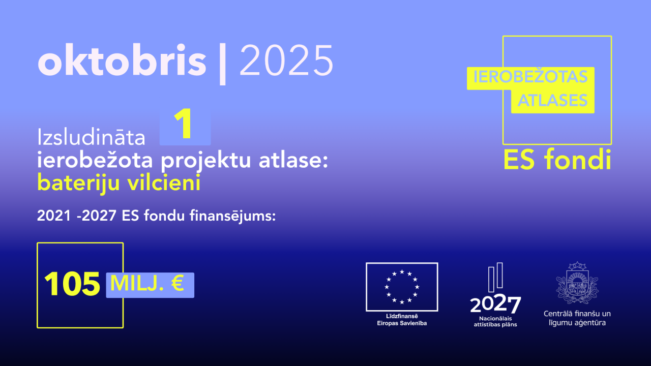 Oktobrī izsludināta ierobežota ES fondu projektu atlase bateriju vilcienu iegādei