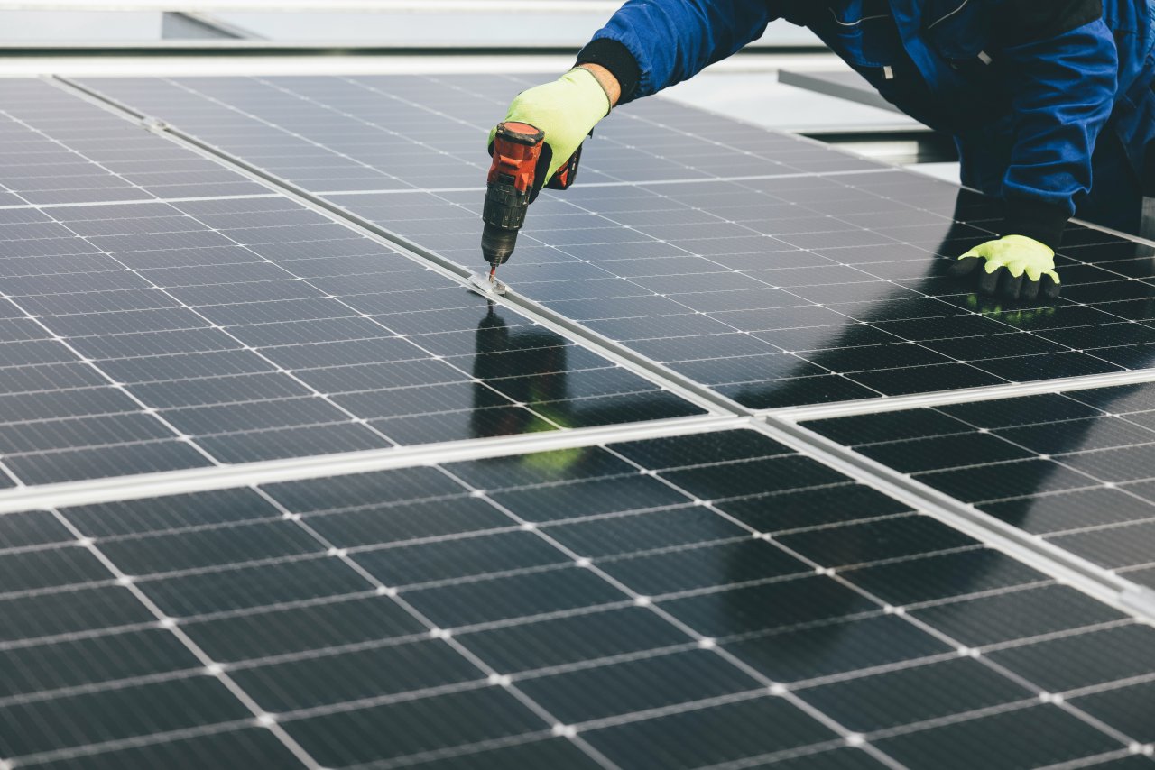 Solar panel installation