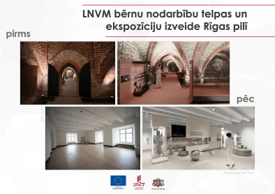 LNVM telpu attēli pirms projekta un vizualizācijas