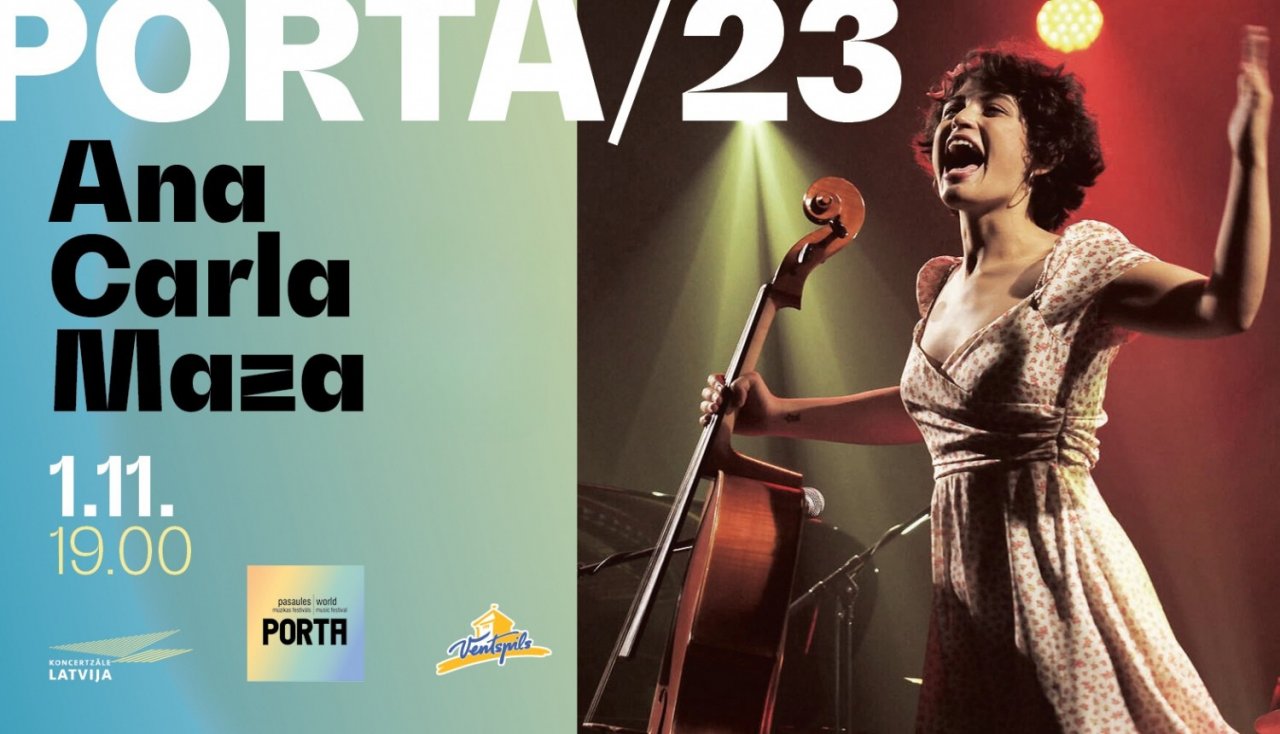 Poster for Porta 2023, singer on stage