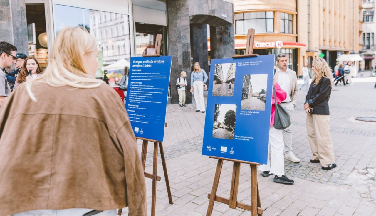 Mediju pasākuma par Vecrīgas publiskās ārtelpas ERAF projekta 1. kārtu norise