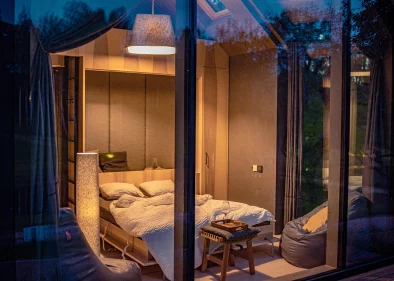 Stikla istabas iekšskats