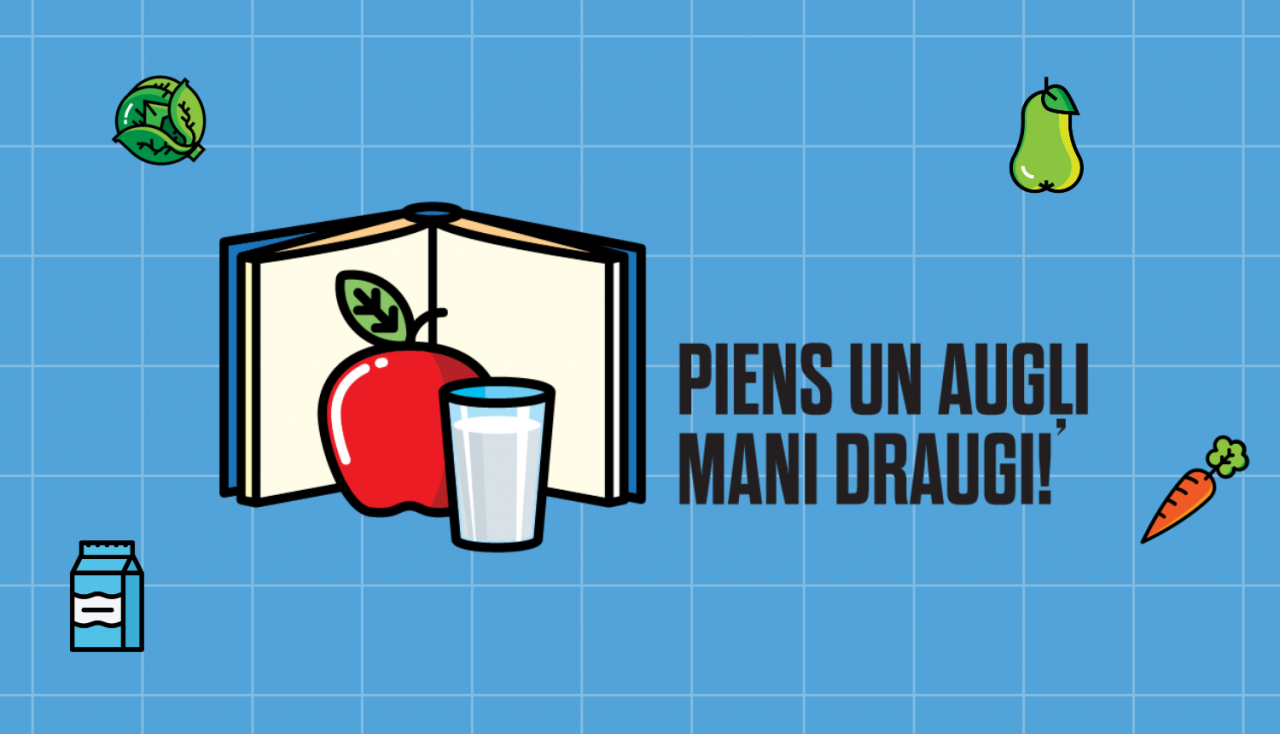 Programmā “Piens un augļi skolai” arī šogad pieejams papildu finansējums – bezmaksas svaigi augļi, dārzeņi un piens bērniem līdz mācību gada beigām
