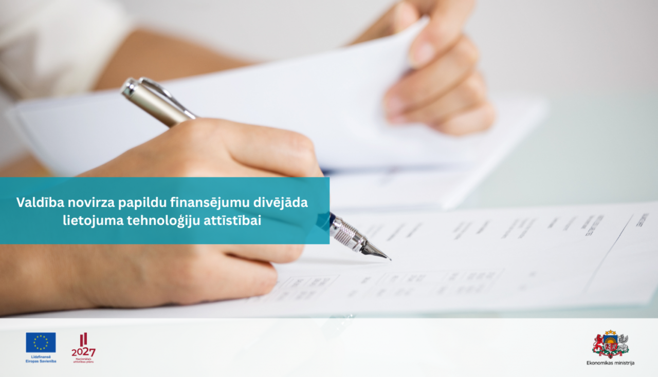 Valdība novirza papildu finansējumu divējāda lietojuma tehnoloģiju attīstībai